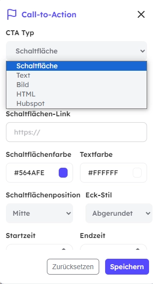 Call-to-Action Schaltflaeche