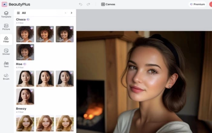 gesichtsfilter app beautyplus