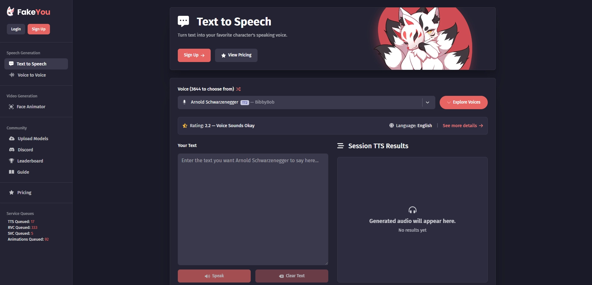 promi stimme generator